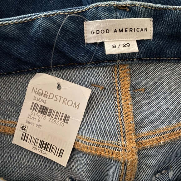 Good American Good Legs Flare Jeans Blue843 8 - Picture 11 of 14